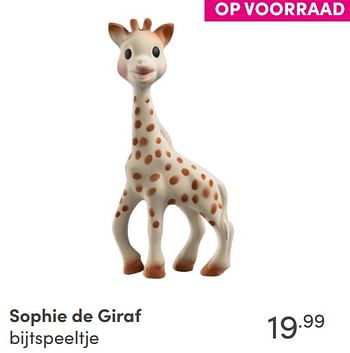 Aanbiedingen Sophie de giraf bijtspeeltje - Sophie de Giraf - Geldig van 19/09/2021 tot 25/09/2021 bij Baby & Tiener Megastore