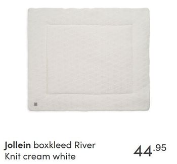 Aanbiedingen Jollein boxkleed river knit cream white - Jollein - Geldig van 19/09/2021 tot 25/09/2021 bij Baby & Tiener Megastore