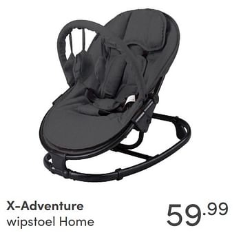 Aanbiedingen X-adventure wipstoel home - Xadventure - Geldig van 19/09/2021 tot 25/09/2021 bij Baby & Tiener Megastore