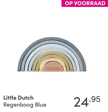 Aanbiedingen Little dutch regenboog blue - Little Dutch - Geldig van 19/09/2021 tot 25/09/2021 bij Baby & Tiener Megastore