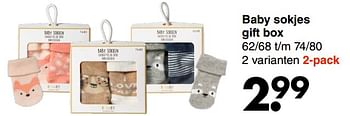 Aanbiedingen Baby sokjes gift box - Huismerk - Wibra - Geldig van 20/09/2021 tot 02/10/2021 bij Wibra
