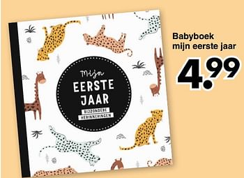 Aanbiedingen Babyboek mijn eerste jaar - Huismerk - Wibra - Geldig van 20/09/2021 tot 02/10/2021 bij Wibra