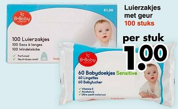 Aanbiedingen Luierzakjes met geur - B-Baby - Geldig van 20/09/2021 tot 02/10/2021 bij Wibra