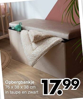 Aanbiedingen Opbergbankje - Huismerk - Wibra - Geldig van 20/09/2021 tot 02/10/2021 bij Wibra