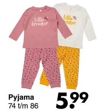 Aanbiedingen Pyjama - Huismerk - Wibra - Geldig van 20/09/2021 tot 02/10/2021 bij Wibra