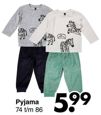 Aanbiedingen Pyjama - Huismerk - Wibra - Geldig van 20/09/2021 tot 02/10/2021 bij Wibra