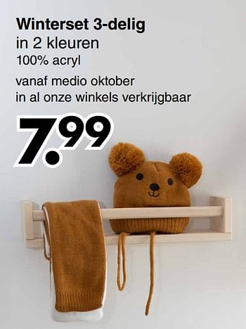Aanbiedingen Winterset - Huismerk - Wibra - Geldig van 20/09/2021 tot 02/10/2021 bij Wibra