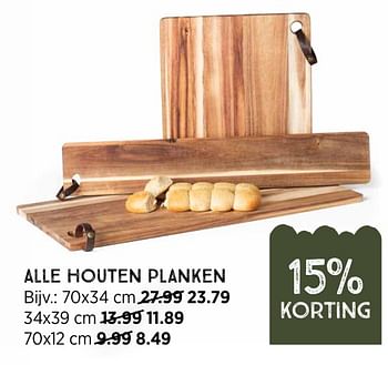 Aanbiedingen Houten planken - Huismerk - Xenos - Geldig van 20/09/2021 tot 03/10/2021 bij Xenos