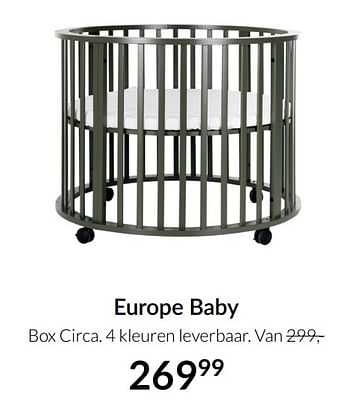 Aanbiedingen Europe baby box circa - Europe baby - Geldig van 21/09/2021 tot 18/10/2021 bij Babypark
