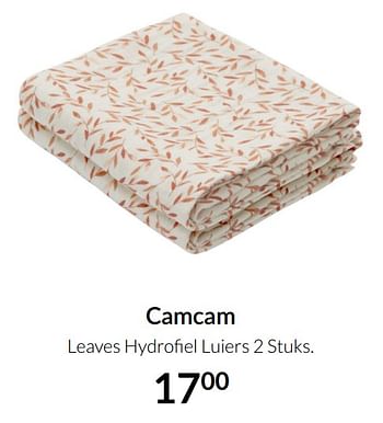 Aanbiedingen Camcam leaves hydrofiel luiers - Cam Cam  - Geldig van 21/09/2021 tot 18/10/2021 bij Babypark