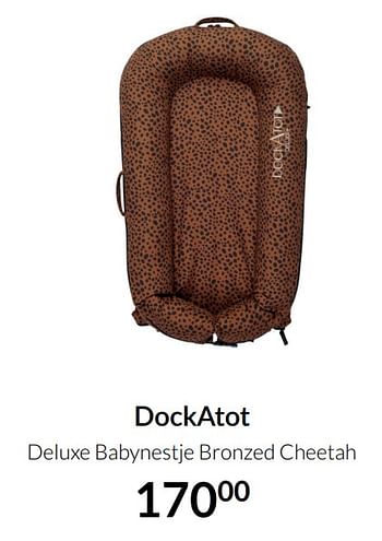 Aanbiedingen Dockatot deluxe babynestje bronzed cheetah - DockAtot - Geldig van 21/09/2021 tot 18/10/2021 bij Babypark