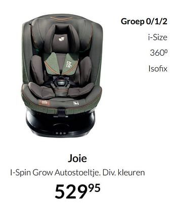Aanbiedingen Joie i-spin grow autostoeltje - Joie - Geldig van 21/09/2021 tot 18/10/2021 bij Babypark