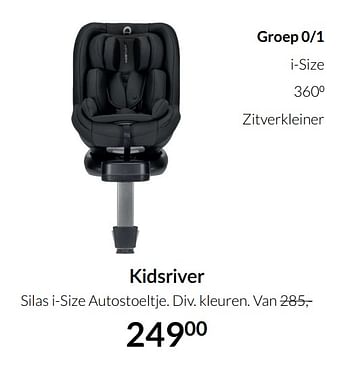 Aanbiedingen Kidsriver silas i-size autostoeltje - Kidsriver - Geldig van 21/09/2021 tot 18/10/2021 bij Babypark