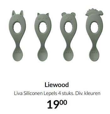 Aanbiedingen Liewood liva siliconen lepels - Liewood - Geldig van 21/09/2021 tot 18/10/2021 bij Babypark