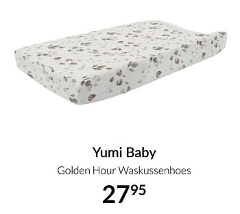 Aanbiedingen Yumi baby golden hour waskussenhoes - Yumi - Geldig van 21/09/2021 tot 18/10/2021 bij Babypark