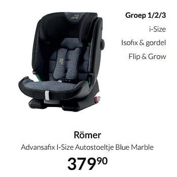 Aanbiedingen Römer advansafix i-size autostoeltje blue marble - Romer - Geldig van 21/09/2021 tot 18/10/2021 bij Babypark
