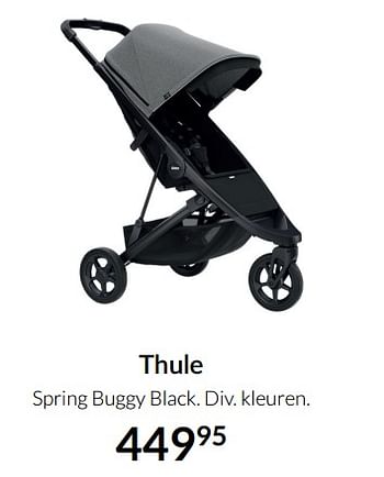 Aanbiedingen Thule spring buggy black - Thule - Geldig van 21/09/2021 tot 18/10/2021 bij Babypark