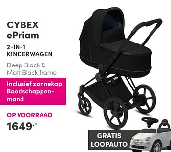 Aanbiedingen Cybex epriam 2-in-1 kinderwagen - Cybex - Geldig van 26/09/2021 tot 02/10/2021 bij Baby & Tiener Megastore