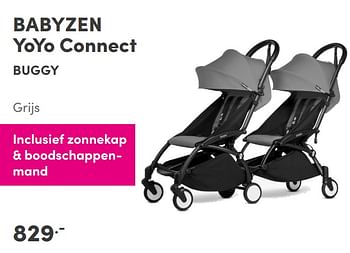 Aanbiedingen Babyzen yoyo connect buggy - Babyzen - Geldig van 26/09/2021 tot 02/10/2021 bij Baby & Tiener Megastore