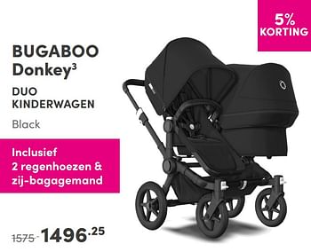 Aanbiedingen Bugaboo donkey3 duo kinderwagen - Bugaboo - Geldig van 26/09/2021 tot 02/10/2021 bij Baby & Tiener Megastore