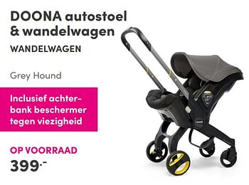 Aanbiedingen Doona autostoel + wandelwagen wandelwagen - Doona - Geldig van 26/09/2021 tot 02/10/2021 bij Baby & Tiener Megastore