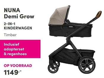 Aanbiedingen Nuna demi grow 2-in-1 kinderwagen - Nuna - Geldig van 26/09/2021 tot 02/10/2021 bij Baby & Tiener Megastore