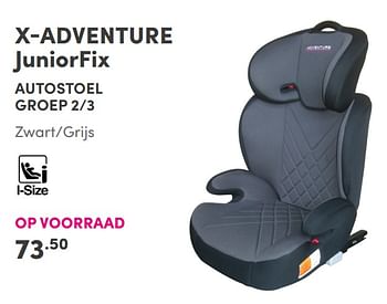 Aanbiedingen X-adventure juniorfix autostoel - Xadventure - Geldig van 26/09/2021 tot 02/10/2021 bij Baby & Tiener Megastore