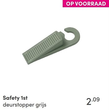 Aanbiedingen Safety 1st deurstopper grijs - Safety 1st - Geldig van 26/09/2021 tot 02/10/2021 bij Baby & Tiener Megastore