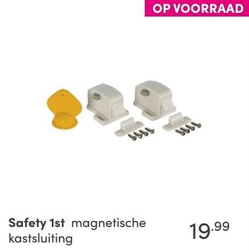 Aanbiedingen Safety 1st magnetische kastsluiting - Safety 1st - Geldig van 26/09/2021 tot 02/10/2021 bij Baby & Tiener Megastore