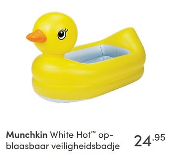 Aanbiedingen Munchkin white hot™ opblaasbaar veiligheidsbadje - Munchkin - Geldig van 26/09/2021 tot 02/10/2021 bij Baby & Tiener Megastore