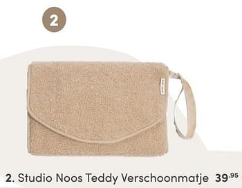 Aanbiedingen Studio noos teddy verschoonmatje - Studio Noos - Geldig van 26/09/2021 tot 02/10/2021 bij Baby & Tiener Megastore