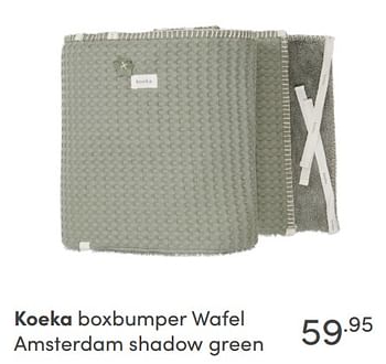 Aanbiedingen Koeka boxbumper wafel amsterdam shadow green - Koeka - Geldig van 26/09/2021 tot 02/10/2021 bij Baby & Tiener Megastore