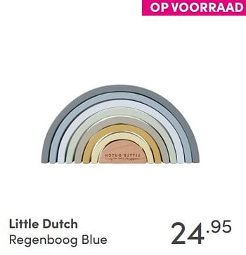 Aanbiedingen Little dutch regenboog blue - Little Dutch - Geldig van 26/09/2021 tot 02/10/2021 bij Baby & Tiener Megastore