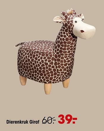 Aanbiedingen Dierenkruk giraf - Huismerk - Kwantum - Geldig van 27/09/2021 tot 31/03/2022 bij Kwantum