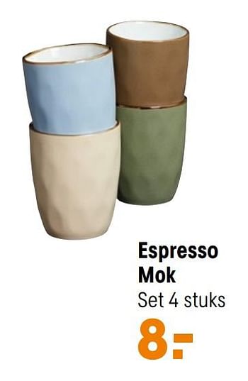 Aanbiedingen Espresso mok - Huismerk - Kwantum - Geldig van 27/09/2021 tot 31/03/2022 bij Kwantum
