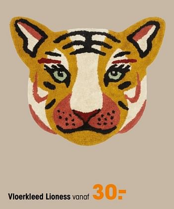 Aanbiedingen Vloerkleed lioness - Huismerk - Kwantum - Geldig van 27/09/2021 tot 31/03/2022 bij Kwantum