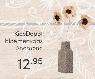 Aanbiedingen Kidsdepot bloemenvaas anemone - KidsDepot  - Geldig van 26/09/2021 tot 02/10/2021 bij Baby & Tiener Megastore