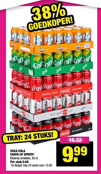 Aanbiedingen Coca cola fanta of sprite - Huismerk - Big Bazar - Geldig van 27/09/2021 tot 10/10/2021 bij Big Bazar