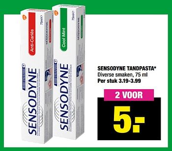 Aanbiedingen Sensodyne tandpasta - Sensodyne - Geldig van 27/09/2021 tot 10/10/2021 bij Big Bazar