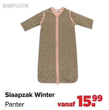 Aanbiedingen Babylook slaapzak winter panter - Baby look - Geldig van 27/09/2021 tot 23/10/2021 bij Baby-Dump