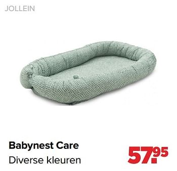 Aanbiedingen Jollein babynest care - Jollein - Geldig van 27/09/2021 tot 23/10/2021 bij Baby-Dump