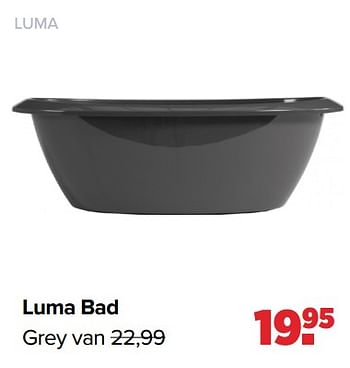 Aanbiedingen Luma luma bad grey - Luma Babycare - Geldig van 27/09/2021 tot 23/10/2021 bij Baby-Dump