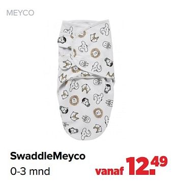 Aanbiedingen Meyco swaddlemeyco - Meyco - Geldig van 27/09/2021 tot 23/10/2021 bij Baby-Dump