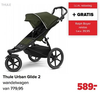 Aanbiedingen Thule thule urban glide 2 wandelwagen - Thule - Geldig van 27/09/2021 tot 23/10/2021 bij Baby-Dump