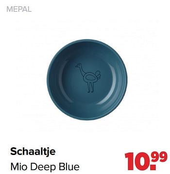 Aanbiedingen Mepal schaaltje mio deep blue - Mepal - Geldig van 27/09/2021 tot 23/10/2021 bij Baby-Dump