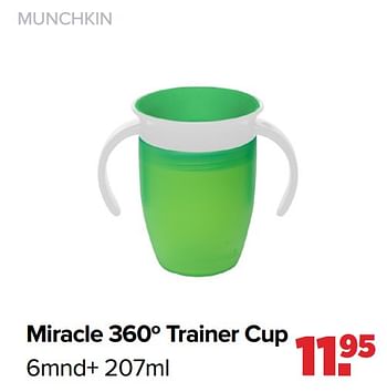 Aanbiedingen Munchkin miracle 360º trainer cup - Munchkin - Geldig van 27/09/2021 tot 23/10/2021 bij Baby-Dump