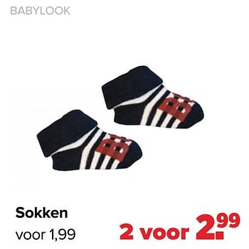 Aanbiedingen Babylook sokken - Baby look - Geldig van 27/09/2021 tot 23/10/2021 bij Baby-Dump