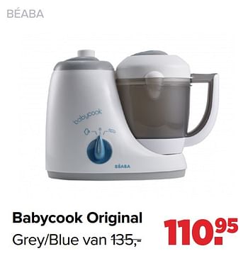 Aanbiedingen Béaba babycook original grey-blue - Beaba - Geldig van 27/09/2021 tot 23/10/2021 bij Baby-Dump