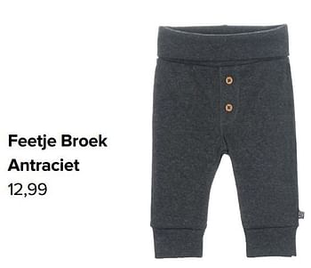 Aanbiedingen Feetje broek antraciet - Feetje - Geldig van 27/09/2021 tot 23/10/2021 bij Baby-Dump