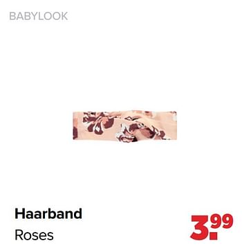 Aanbiedingen Haarband roses - Huismerk - Baby-Dump - Geldig van 27/09/2021 tot 23/10/2021 bij Baby-Dump